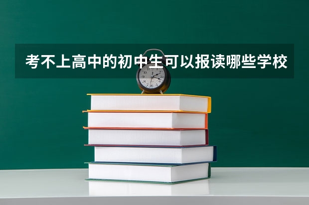 考不上高中的初中生可以报读哪些学校