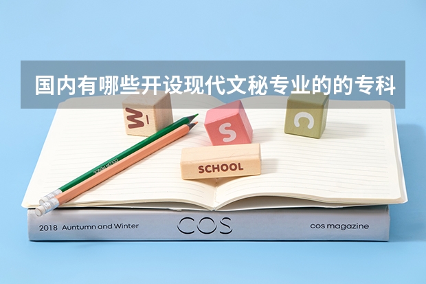 国内有哪些开设现代文秘专业的的专科学校？