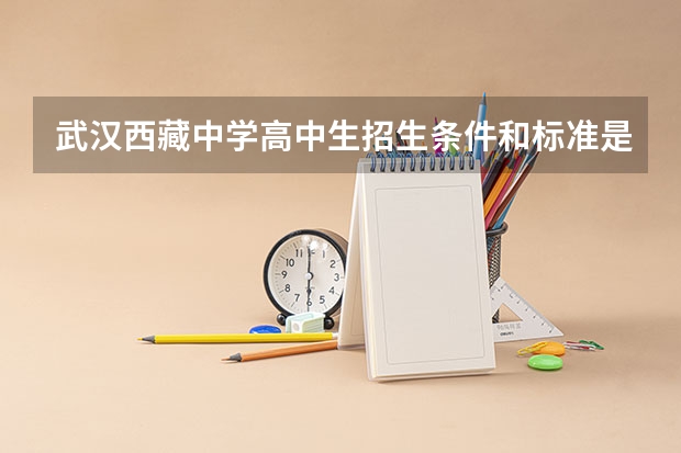 武汉西藏中学高中生招生条件和标准是什么？