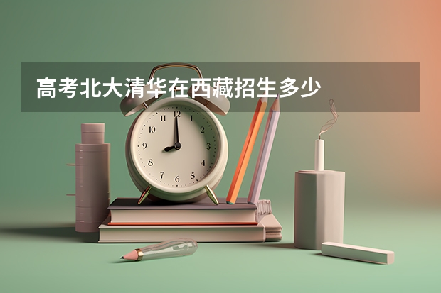 高考北大清华在西藏招生多少