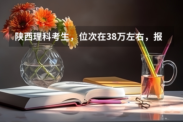 陕西理科考生，位次在3.8万左右，报哪个?