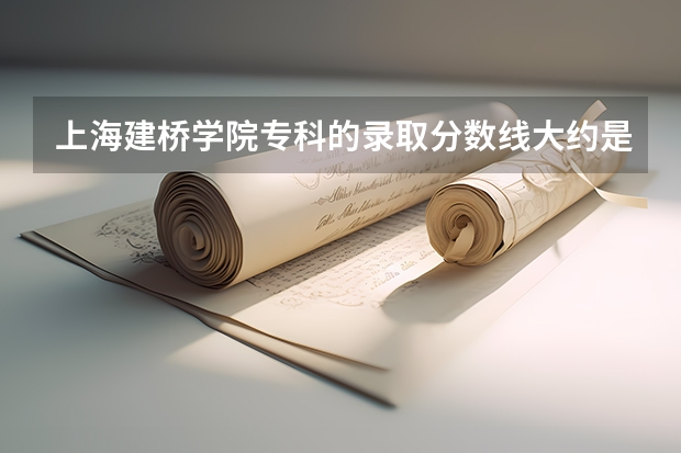 上海建桥学院专科的录取分数线大约是多少？