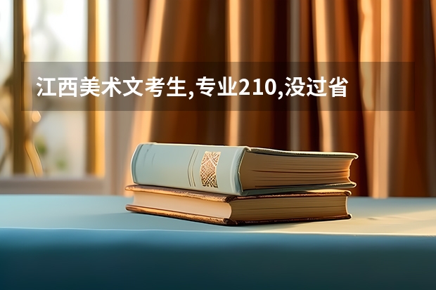 江西美术文考生,专业210,没过省联考,外省学校没过,文化有270,请问能上外省的哪些三本学校?