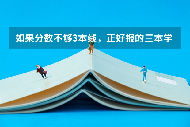如果分数不够3本线,正好报的三本学校没有人报,我会被录取吗?