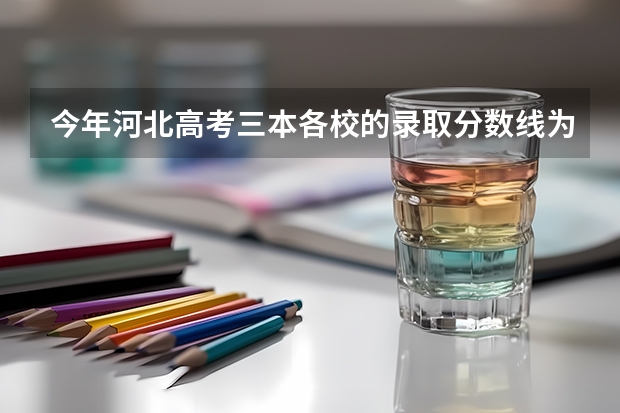 今年河北高考三本各校的录取分数线为什么这么低，专科可能这样吗？