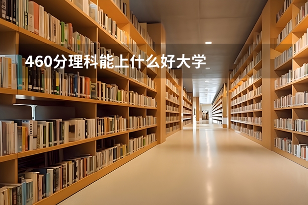 460分理科能上什么好大学