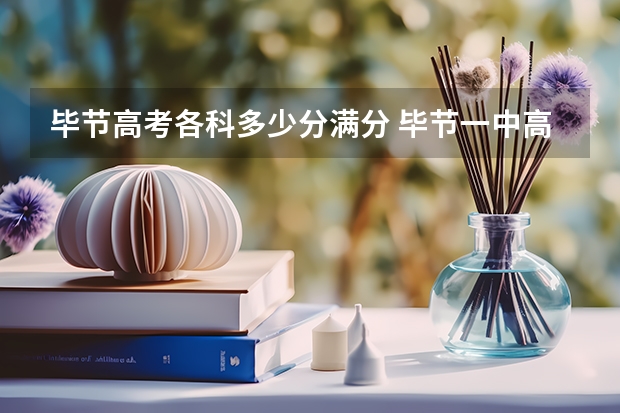 毕节高考各科多少分满分 毕节一中高考成绩
