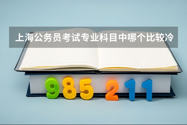 上海公务员考试专业科目中哪个比较冷门，录取的可能性高一点？
